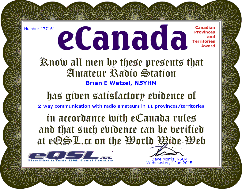 N5YHM eCanada